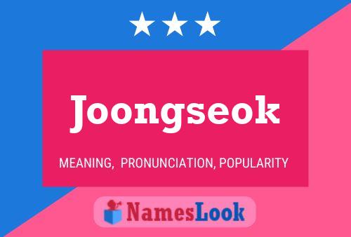 Joongseok Name Poster