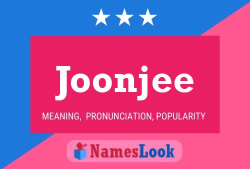 Joonjee Name Poster