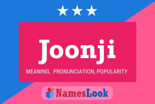 Joonji Name Poster