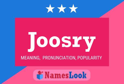 Joosry Name Poster