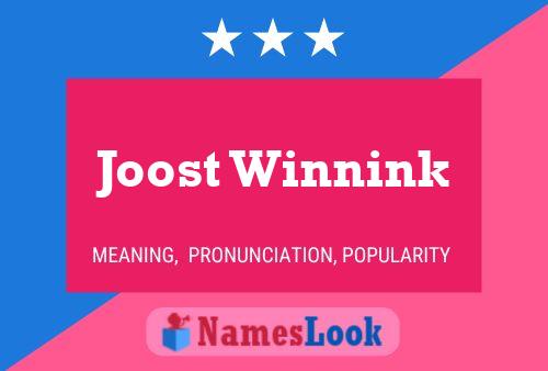 Joost Winnink Name Poster