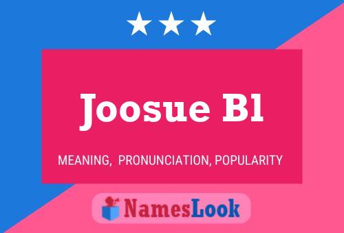 Joosue Bl Name Poster