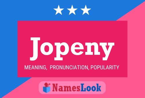 Jopeny Name Poster