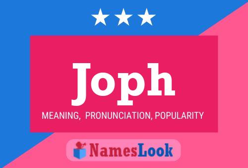 Joph Name Poster