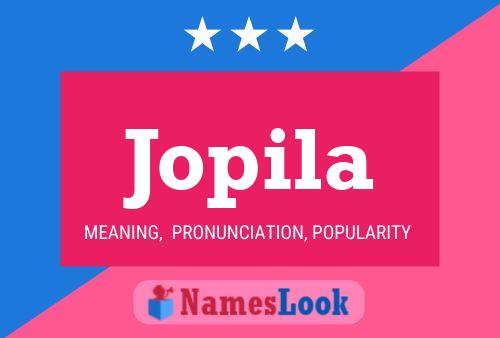 Jopila Name Poster