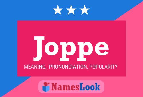 Joppe Name Poster