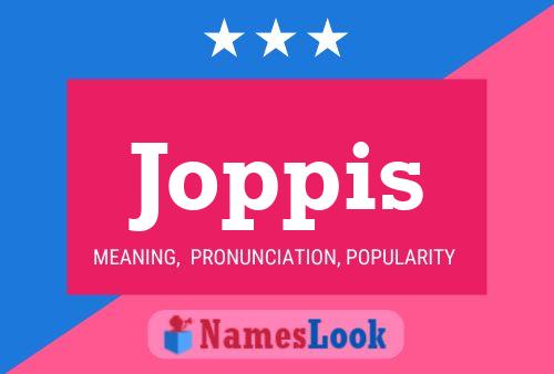 Joppis Name Poster