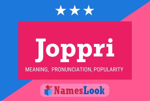 Joppri Name Poster