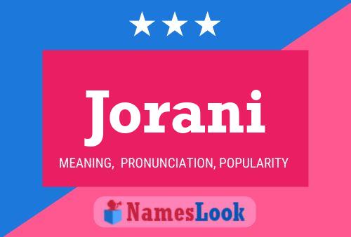 Jorani Name Poster