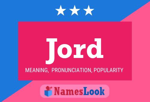 Jord Name Poster