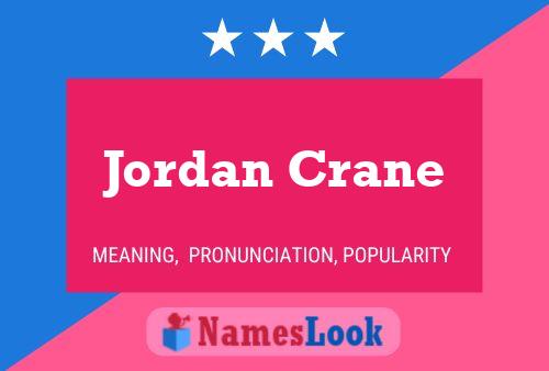 Jordan Crane Name Poster