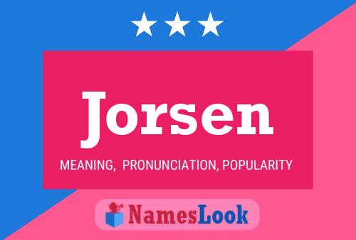 Jorsen Name Poster