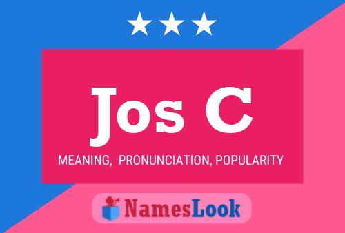 Jos C Name Poster