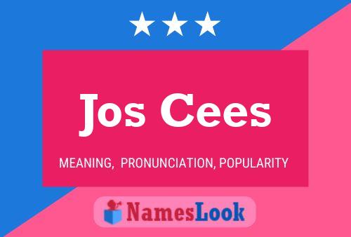 Jos Cees Name Poster