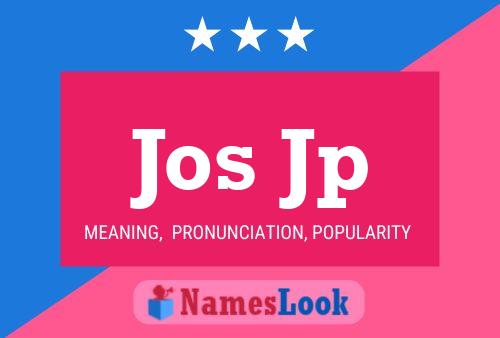 Jos Jp Name Poster