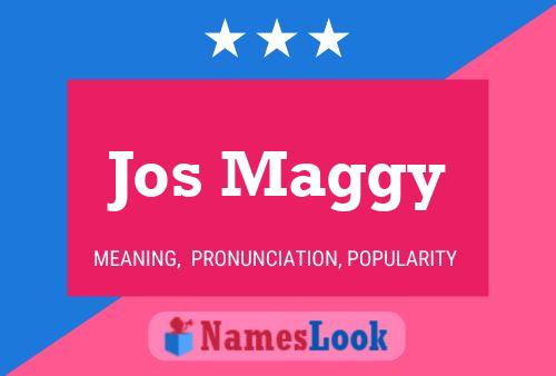 Jos Maggy Name Poster