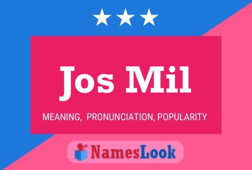 Jos Mil Name Poster