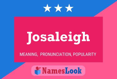 Josaleigh Name Poster