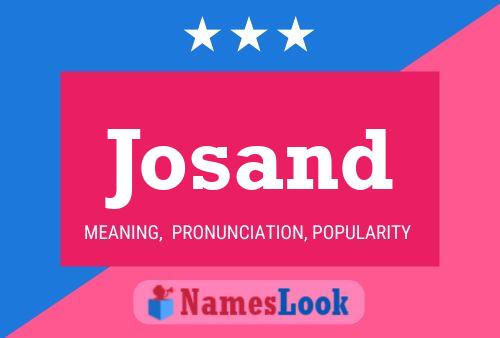 Josand Name Poster