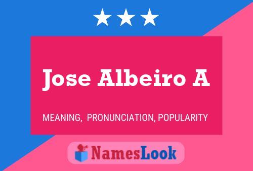 Jose Albeiro A Name Poster