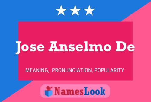 Jose Anselmo De Name Poster