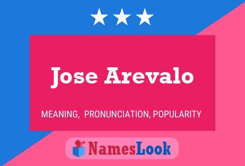 Jose Arevalo Name Poster