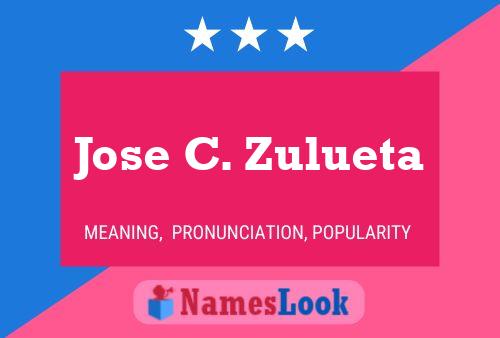 Jose C. Zulueta Name Poster