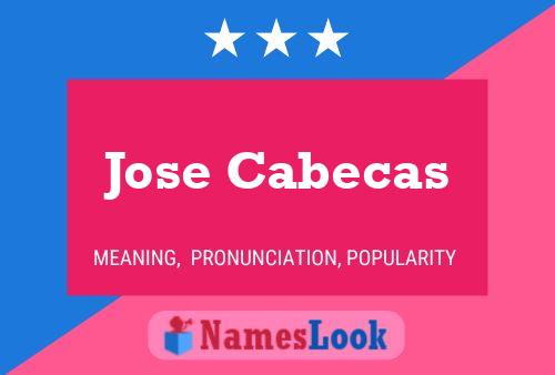 Jose Cabecas Name Poster