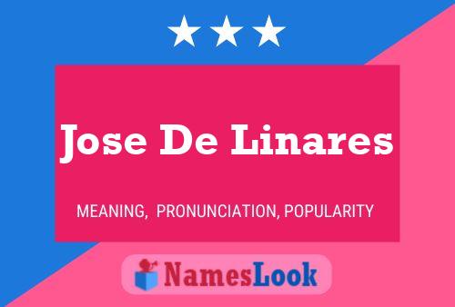 Jose De Linares Name Poster