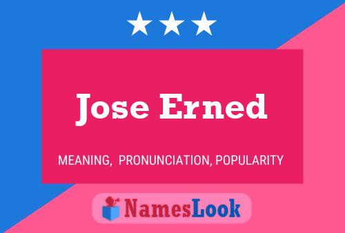 Jose Erned Name Poster