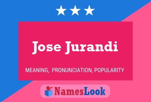 Jose Jurandi Name Poster