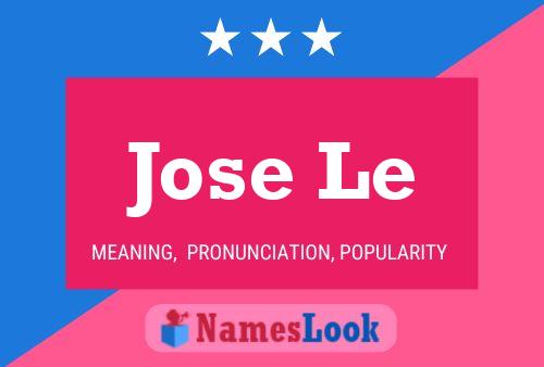 Jose Le Name Poster