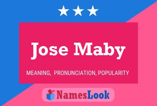 Jose Maby Name Poster