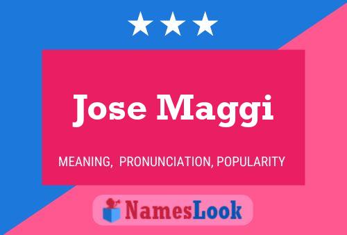 Jose Maggi Name Poster