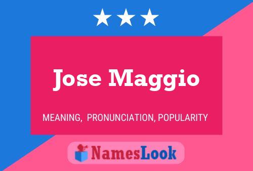 Jose Maggio Name Poster