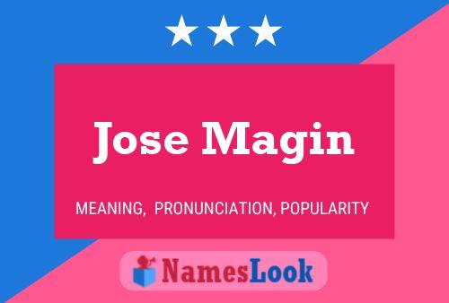 Jose Magin Name Poster