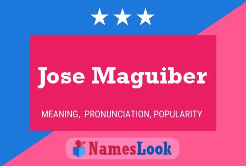 Jose Maguiber Name Poster