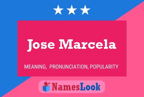 Jose Marcela Name Poster