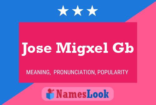 Jose Migxel Gb Name Poster