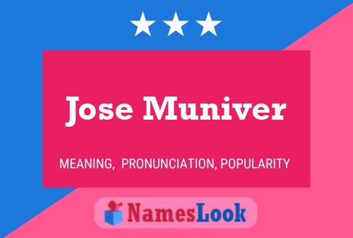 Jose Muniver Name Poster