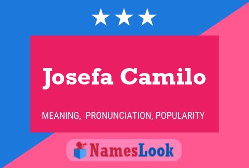 Josefa Camilo Name Poster