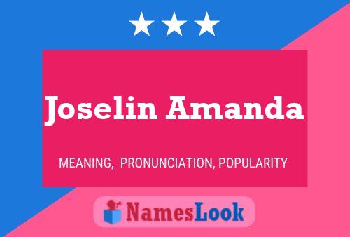 Joselin Amanda Name Poster