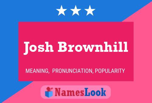 Josh Brownhill Name Poster