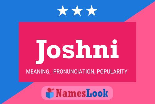 Joshni Name Poster