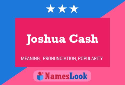 Joshua Cash Name Poster