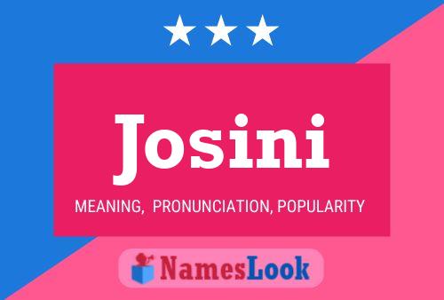 Josini Name Poster