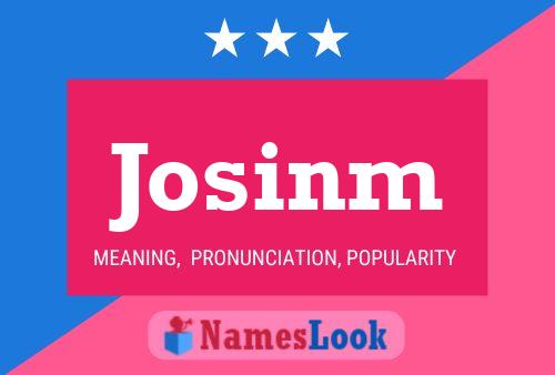 Josinm Name Poster