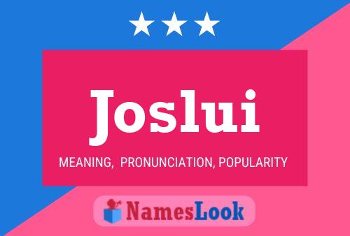 Joslui Name Poster