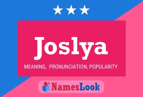 Joslya Name Poster