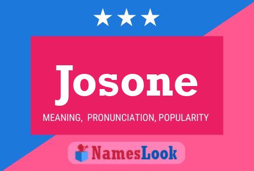 Josone Name Poster